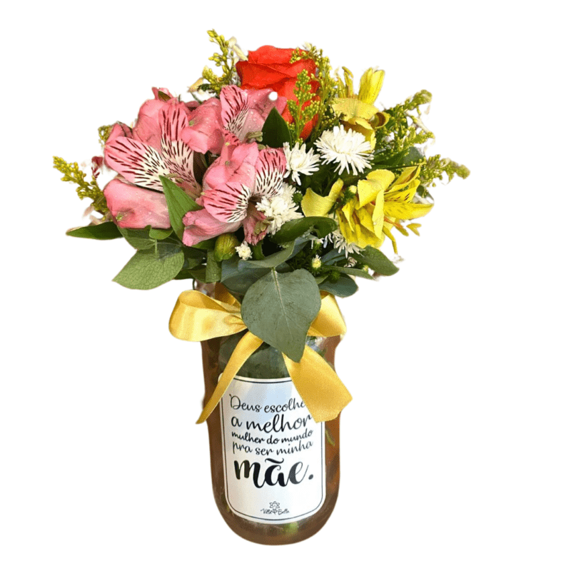 Vasinho com flores