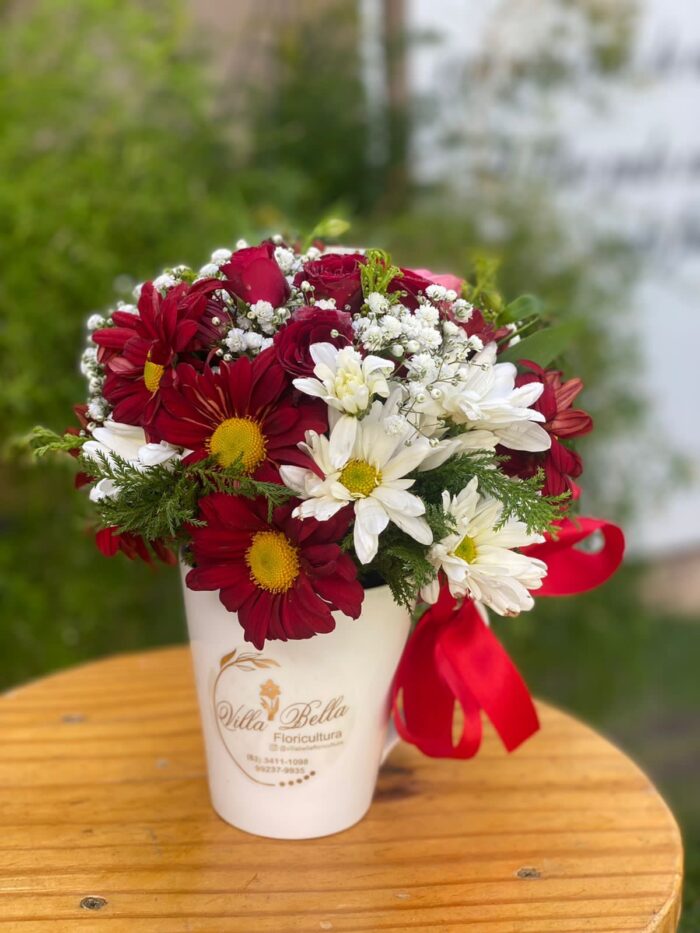 Caneca com flores - Imagem 4